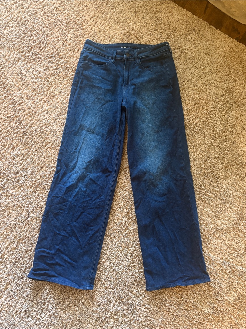 Old Navy Dark Blue Wide-Leg Jeans